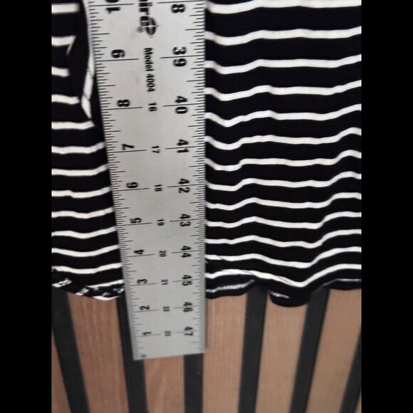 The Fifth Dress Medium Women Black White Asymmetrical Hem Fabric Stretch Bodycon - Picture 5 of 7